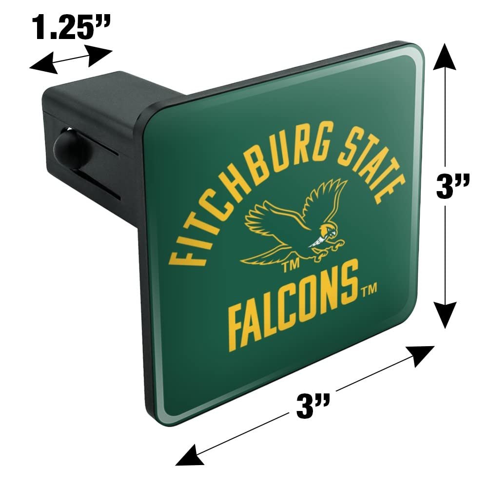 Graphics More Fitchburg State University Falcons Tow Trailer Hitch Cover Plug Insert