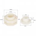 Uxcell Abs Bulkhead Tank Adapter With Pvc Plug Fitting G1 2 Thread For Rain Buckets Water Tanks 1 Set