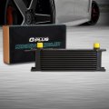G-plus 13 Row 10an-an10 Universal Black Engine Transmission Oil Cooler Aluminum Radiator Condenser