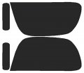Precut Vinyl Tint Cover For 1997-2003 Bmw 5 Series Sedan Taillights 20 Dark Smoke 