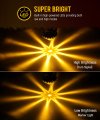 Partsam 10pcs 1 5 Inch Mini Glass Lens Watermelon Lights Patend Pending Amber Led Marker Clearance Light Turn Signal For Semi