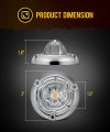 Partsam 10pcs 1 5 Inch Mini Glass Lens Watermelon Lights Patend Pending Amber Led Marker Clearance Light Turn Signal For Semi