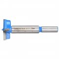 Uxcell Forstner Wood Boring Drill Bit 30mm Dia Hole Saw Carbide Alloy Steel Tip Round Shank Cutting For Hinge Plywood Tool Blue