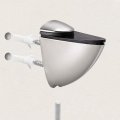 Uxcell Glass Shelf Bracket Wall Mount Adjustable Zinc Alloy Brushed Nickel Holder For 3-15mm Thickness 2pcs