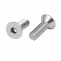 Uxcell M8x25mm 316 Stainless Steel Fully Thread Flat Head Hex Socket Cap Screw 5pcs