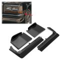 Hecasa Front Bumper Fillers For 1980-1985 Cadillac Seville Plastic Black 4pcs Left Right 