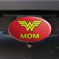 Wonder Woman Mom Logo Oval Tow Trailer Hitch Cover Plug Insert