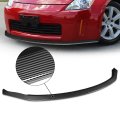 Auto Dynasty 3pcs Ct-style Car Front Bumper Lip Spoiler Wing Body Kit Compatible With 350z Z33 03-05 Carbon Fiber Look