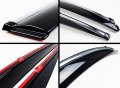 Fits For 2006-2011 Lexus Gs350 Gs450h Gs460 Jdm Vip Clip On Smoke Window Visor Rain Guard W Chrome Trim