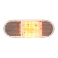 6 In Oval Side Amber Led Marker Turn Clearance Light 79996 With Reflector For Trucks Trailers Rvs Buses And Utility Vehicles