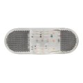 6 In Oval Side Amber Led Marker Turn Clearance Light 79996 With Reflector For Trucks Trailers Rvs Buses And Utility Vehicles