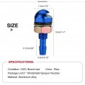 2pcs Windshield Washer Nozzle Keenso Universal Spray Jet Replacement Kit Blue Other Accessories