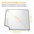 X Autohaux Car Driver Side Rearview Mirror Glass Left Upper Heated Replacement W Backing Plate For Chevrolet Silverado 1500