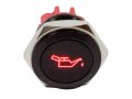 Alpinetech Plb16ms 16mm 5 8 12v Led Metal Signal Indicator Pilot Dash Light Oil Pressure Low 