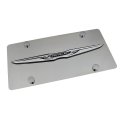 Chrysler Wing Logo Polished Stainless Steel License Plate 