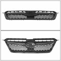Factory Style Front Bumper Grill Grille Assembly With Trim Compatible Subaru Xv Crosstrek 2013-2015 Matte Black