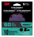 3m Ultra Durable 5 Inch Power Sanding Discs Universal Hole 60 Grit 10 Pack