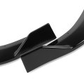 Auto Dynasty 3pcs Stp-style Car Front Bumper Lip Spoiler Wing Body Kit Compatible With Altima Sedan 13-15 Glossy Black