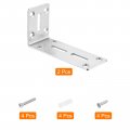 Uxcell L Corner Braces 2pcs 120x45x60mm Stainless Steel Adjustable Code 90 Degree Slotted Angle Bracket For Diy Furniture