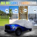 X Autohaux Pickup Truck Cover For Ford F150 Crew Cab 4 Door 6 5 Feet Bed 2004-2021 Sun Rain Dust Wind Snow Protection 190t Pu W
