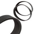 Planer Drive Belts Set For Delta 22-560 High Strength Rubber Motor Ribbed Replacement Belt Black 