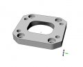 Gt1446 Turbocharger To T25 T28 Turbo Manifold Flange Adapter For 4t Fiat 500 1 2 