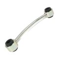 Stabilizer Bar Link Set For 1990 To 1995 Jeep Wrangler Front Suspension Fixed Bushing Ends Alx-pau-me-mk3200-cla1 Black 