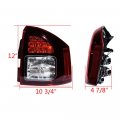 Anzios 1 Pair Of Rear Taillight Stop Light Brake Lamp Both Sides Superbly Compatible With Jeep Compass 2014-2017