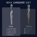 15 5mm Drill Bit 12mm Reduced Shank M35 Cobalt High-speed Steel Twist Nitriding Black Surface 118a For Alloy Cast Iron High