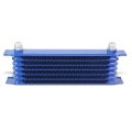 Universal Blue Aluminum 7-row Engine Oil Cooler Filter Relocation Kit