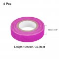 Uxcell 4rolls Neon Gaffers Cloth Tape 0 6 Inch X 32 8 Ft Glow In The Dark Fluorescent Adhesive Black Light For Party Home
