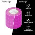 Uxcell 4rolls Neon Gaffers Cloth Tape 0 6 Inch X 32 8 Ft Glow In The Dark Fluorescent Adhesive Black Light For Party Home