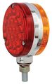 Amber Red 4 In Round Double Faced Pearl 24 Led Pedestal Light With Chrome Die Cast Housing Model 78360 Waterproof Dot Compliant 