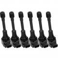 Topteng 6x Ignition Coil 6 Spark Plug Uf550 15729011 Fit For Infiniti Ex35 5l V6 2008-2012 G25 2 2011-2012 5 3 2007-2008 Nissan