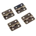 Dophee 12pcs Antique Brass Jewelry Gift Wood Box Cabinet Drawer Hinge Screws Tool Set