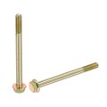 5pcs M8-1 25 X 100mm Metric Flange Hex Cap Bolt Partial Thread Din 6921 Flanged Bolts Hexagon Screws Carbon Steel Zinc Plated 