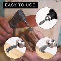 Rotary Burr Rasp Set 5pcs Wood Carving File Drill Bits 1 4 Inch Round Shank Chisel Shaped Embossed Grinding Head Diy