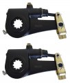 Torque 2 Pack Of R8010 Automatic Slack Adjuster 1 5 Diameter 10 Spline Teeth 6 Lever With Clevis Fit Replaces Meritor R801042 