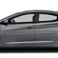 Dawn Enterprises Fe-ela07 Finished End Body Side Molding Compatible With Hyundai Elantra Shale Gray Metallic V8s