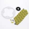 Chain And Sprocket Kit For Honda Trx400ex 1999 2000 2001 2002 2003 2004 Yellow Non O Ring 520 96 14 Tooth Front 39 Rear Steel 