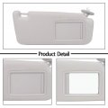 Ocpty Right Passenger Side Gray Sun Visor With Sunroof Fit For 2009 2010 2011 2012 2013 2014 2015 2016 Toyota Venza