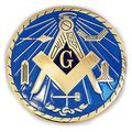 Masonic Working Tools Metal Car Emblem For The Freemason 