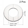 Uxcell Wall Split Flange Stainless Steel Round Escutcheon Plate For 101mm Diameter Pipe 2pcs