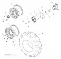 Polaris Rzr Wheel Hub Rear Genuine Oem Part 5135113-458 Qty 1