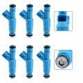 Fuel Injector Ocpty 6pcs 4 Holes Replacement Injectors Set Fit For 2002 2003 Dodge Ram 1500 Jeep Liberty Compatible 0280155972