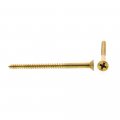 Prime-line Wood Screws Flat Head Phillips Drive 8 X 2-1 2 In Solid Brass 15 Pack