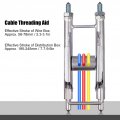 Okuyonic Wire Threading Aids Silver Flexible Pulley High Hardness Stable Puller Tool With Anti Slip Sawtooth Universal Cable