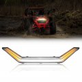 Kemimoto Turn Signal Light Front Accent Led Center Grill Fang Compatible With 2020 2021 2022 2023 Polaris Rzr Pro Xp 4 Turbo R 