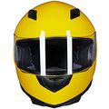 Full Face Motorcycle Street Bike Helmet Dot Model Ilm-313 With Removable Winter Neck Scarf And 2 Visors Small Yellow