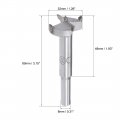 Uxcell Forstner Drill Bits 32mm Tungsten Carbide Wood Hole Saw Auger Opener Woodworking Hinge Drilling Boring Bit Cutter Gray